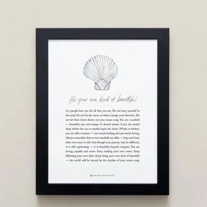 Bryan Anthonys - Be Your Own Kind Of Beautiful Illustration 5x7 Frame